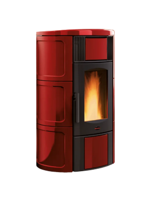 Termostufa a pellet Iside Idro 5.0 Bordeaux - Extraflame