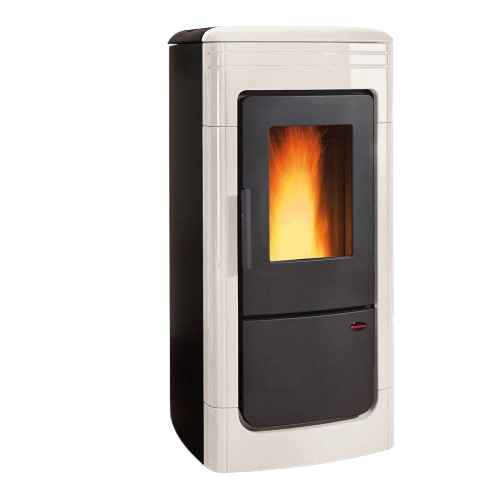 Termostufa a pellet Liliana Idro Ceramica Bianca - Extraflame